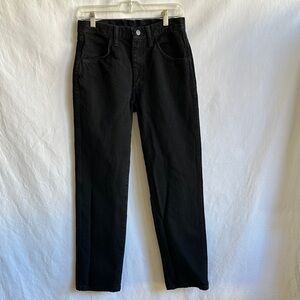 Rustler deep black men’s jeans, size 29 x 30